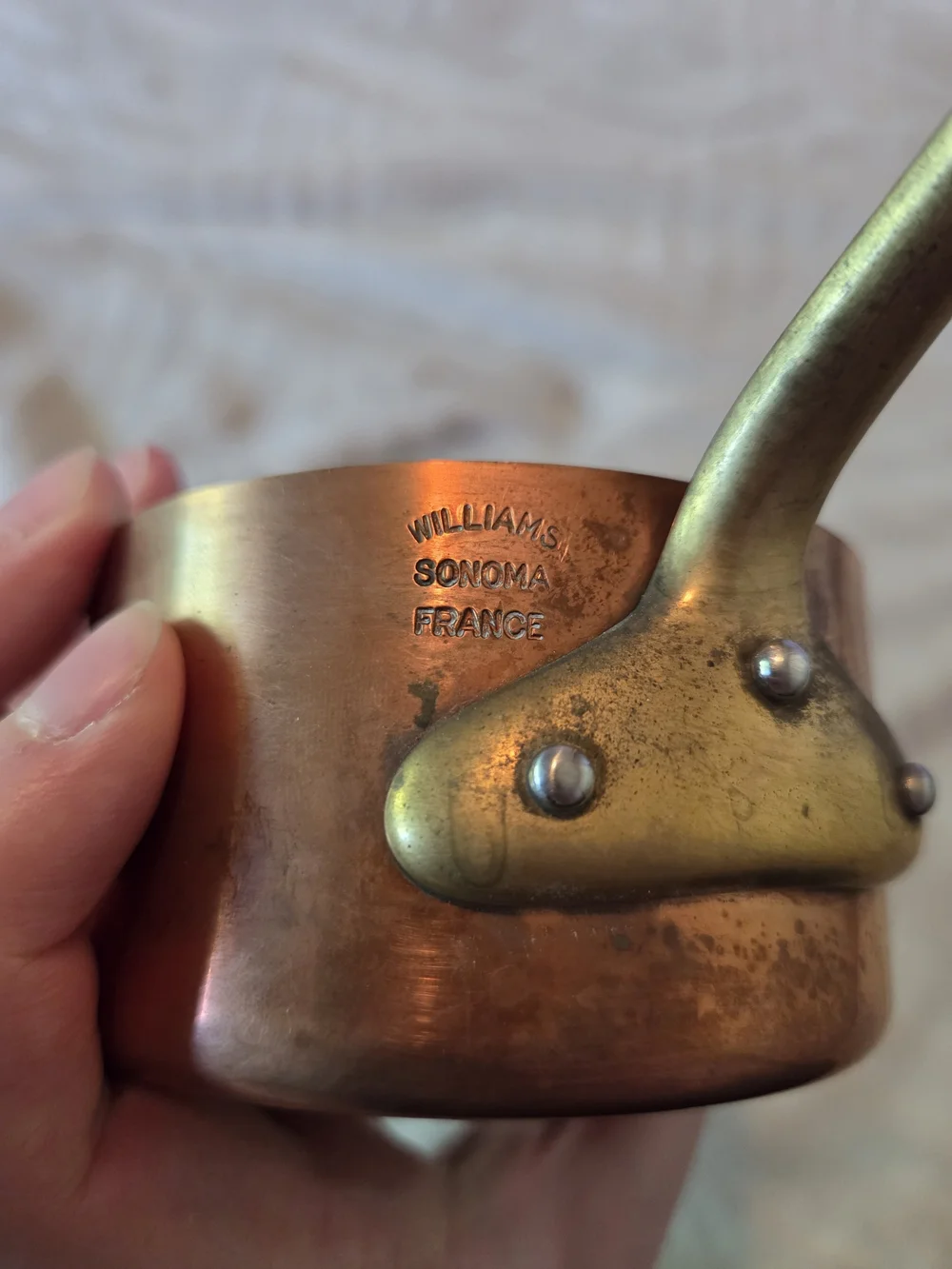 Copper Saucepan with Lid - Copper & France